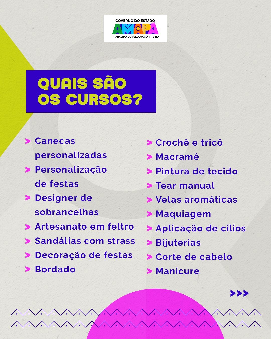 Cursos gratuitos de qualificação em Macapá  