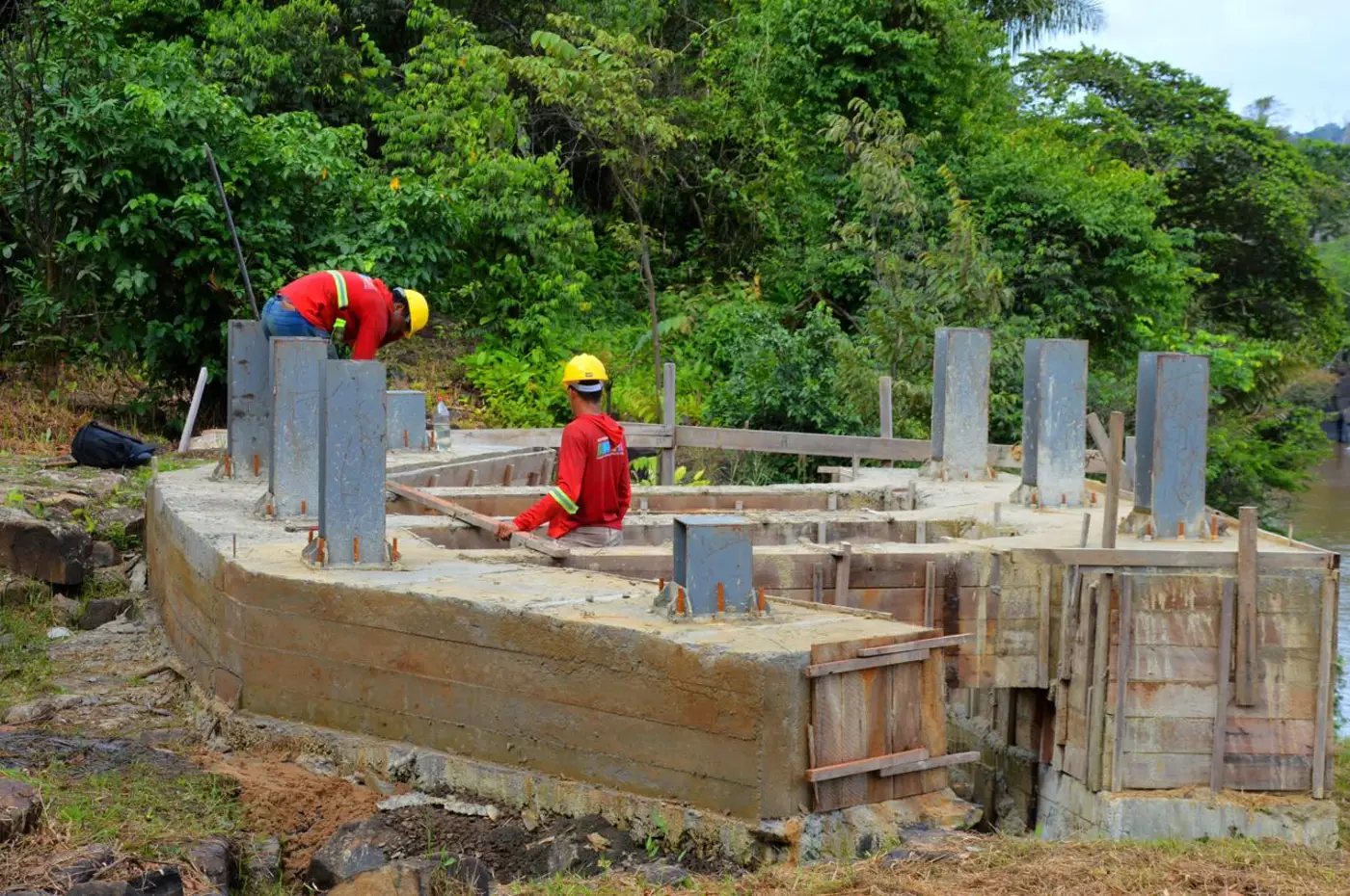 Governo do Amapá impulsiona obras do primeiro Mirante da Cachoeira de Santo Antônio, em Laranjal do Jari