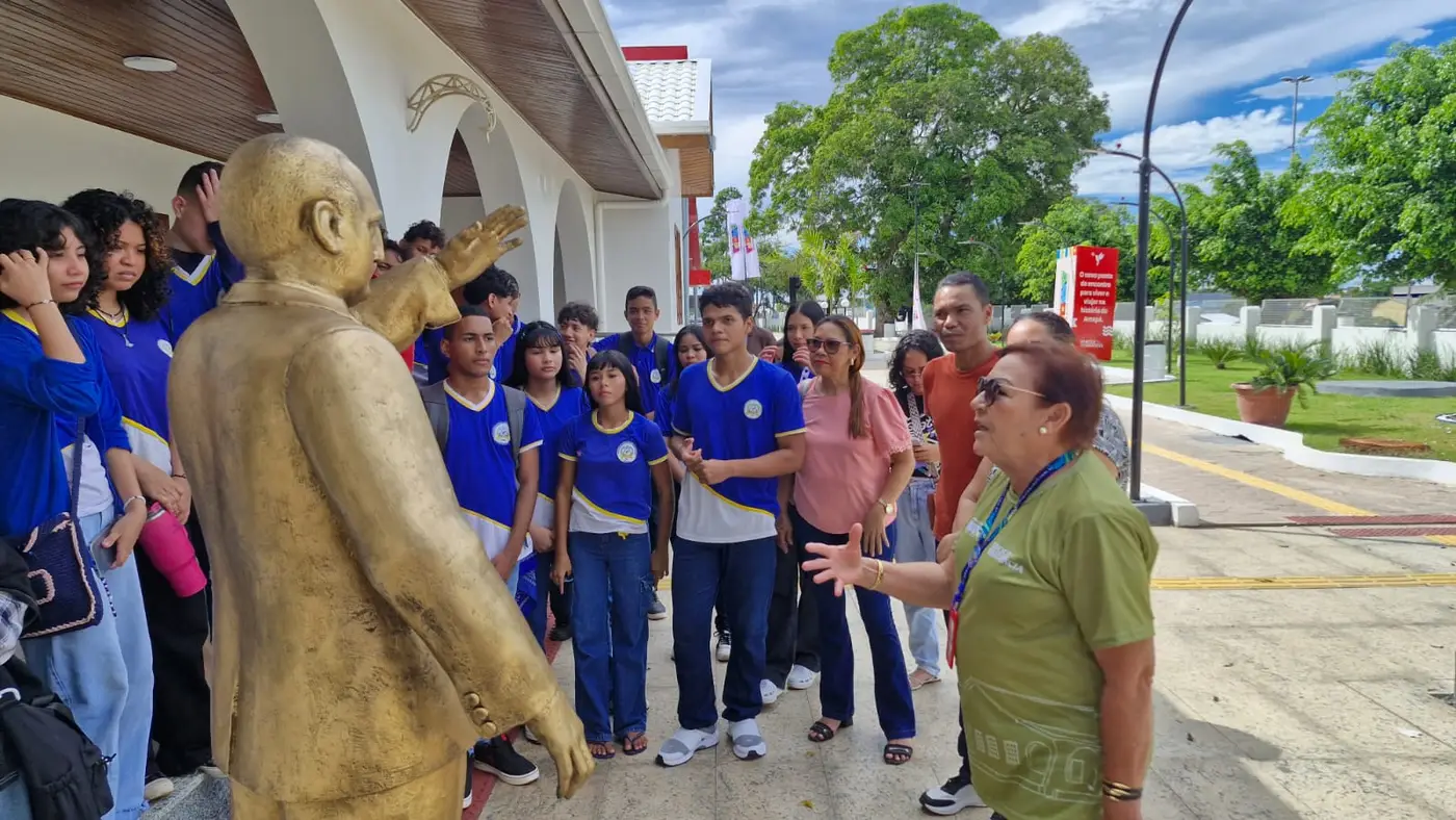 Parque Residência: Excursões pedagógicas promovidas pelo Governo do Estado despertam interesse de estudantes pela história do Amapá