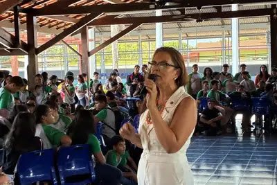 Governo do Amapá entrega reconstrução da Escola Estadual Osvaldina Ferreira, na Ilha de Santana
