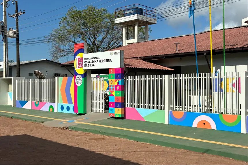 Governo do Amapá entrega reconstrução da Escola Estadual Osvaldina Ferreira, na Ilha de Santana