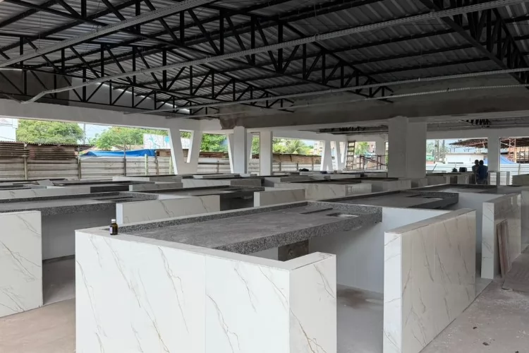 Feira do Mercado da Área Portuária está em fase final de revitalização em Santana (AP)