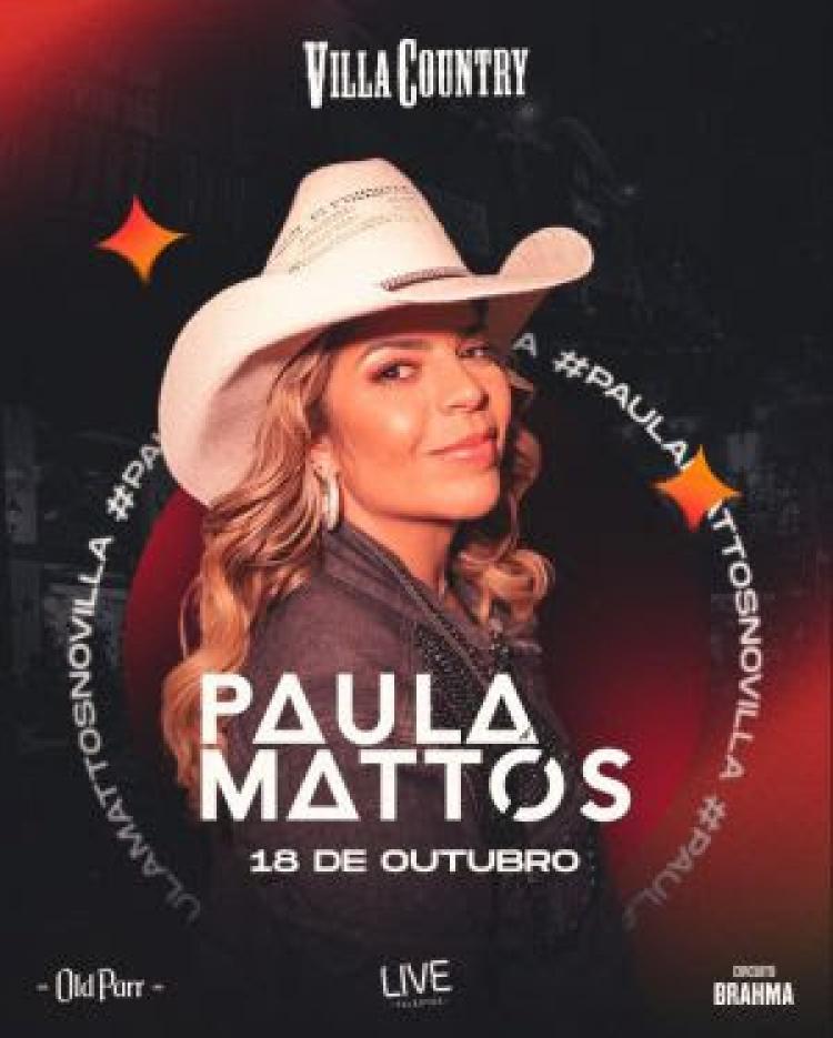 Paula Mattos estreia novo show e grava inéditas no Villa Country