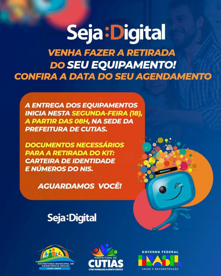 Prefeitura de Cutias e Seja Digital iniciam entrega de equipamentos de TV Digital