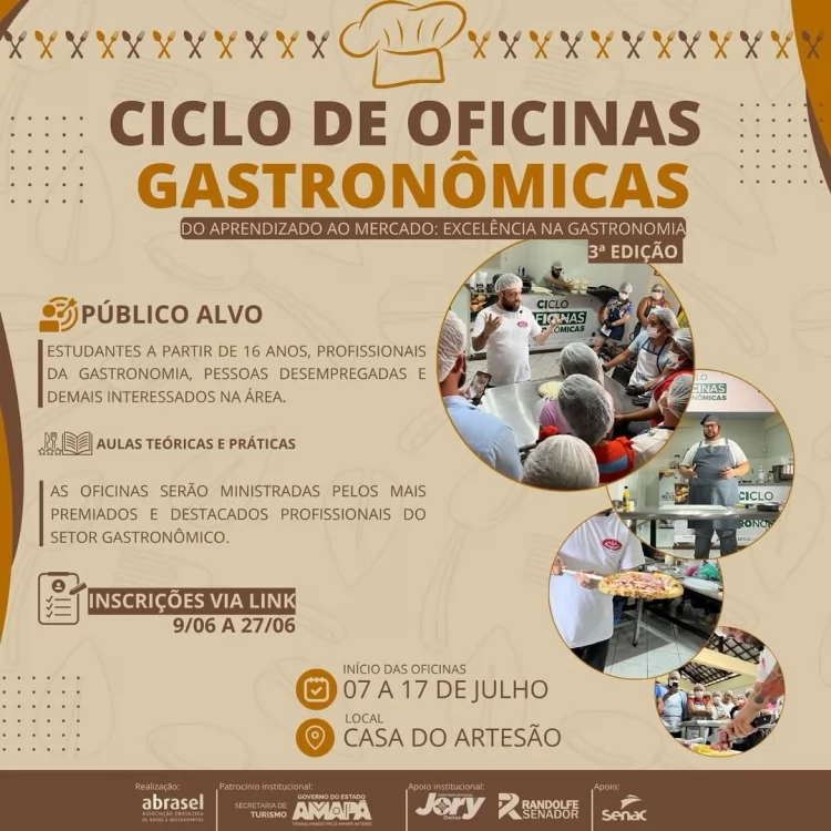 3ª Edição do Ciclo de Oficinas Gastronômicas