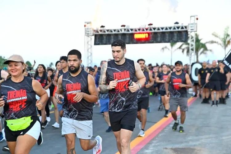 Treinão para a Corrida do Bope reúne 3 mil corredores e inaugura circuito na Travessia Ambiental, em Macapá
