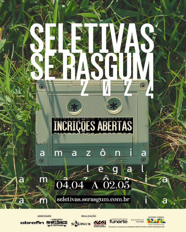 Seletivas Se Rasgum - Amazônia Legal adia encerramento de inscrições