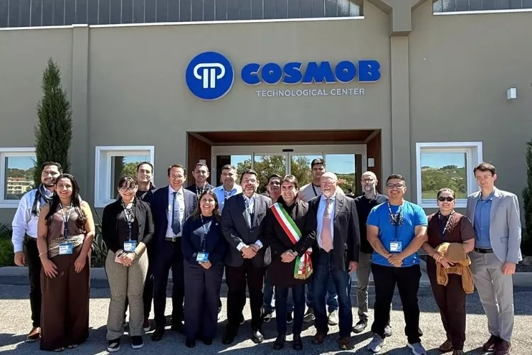 Comitiva do Amapá fortalece cooperação internacional em visita técnica no Cosmob na Itália