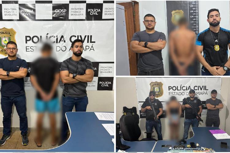 Em Oiapoque, ação da Polícia Civil com apoio da Operação Protetor prende três pessoas