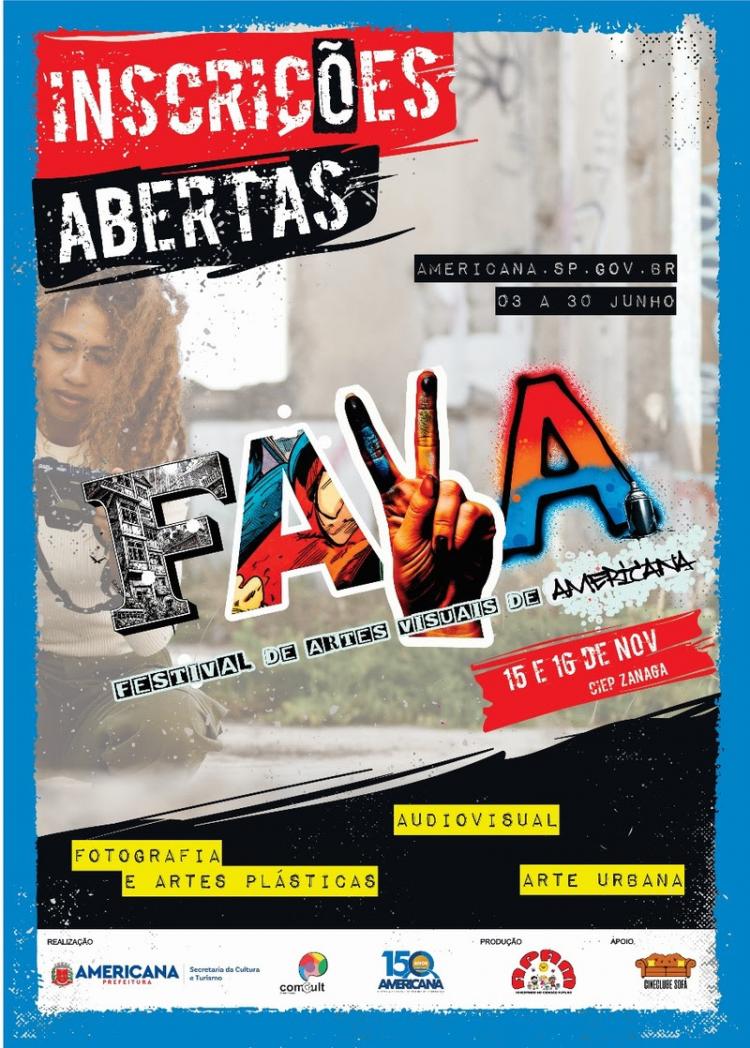  Festival de Artes Visuais de Americana (FAVA) 2025 abre inscrições para artistas
