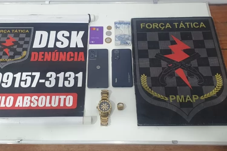 Força Tática prende dois indivíduos por roubo e receptação na Zona Norte de Macapá