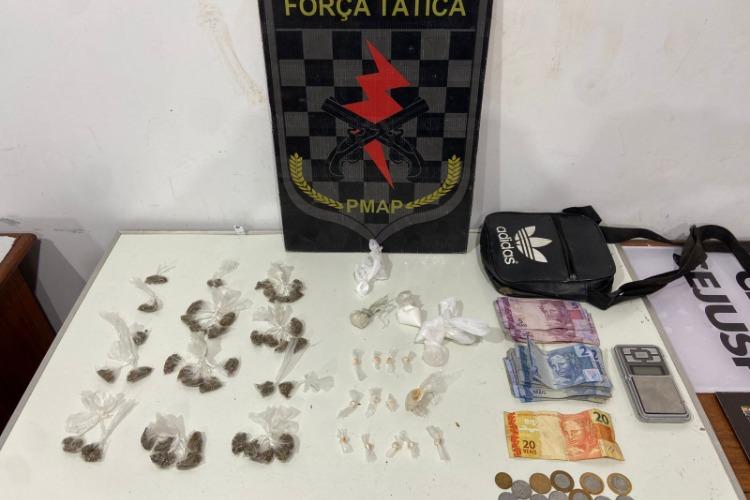 Força Tática prende reincidente por tráfico de drogas no Muca, em Macapá