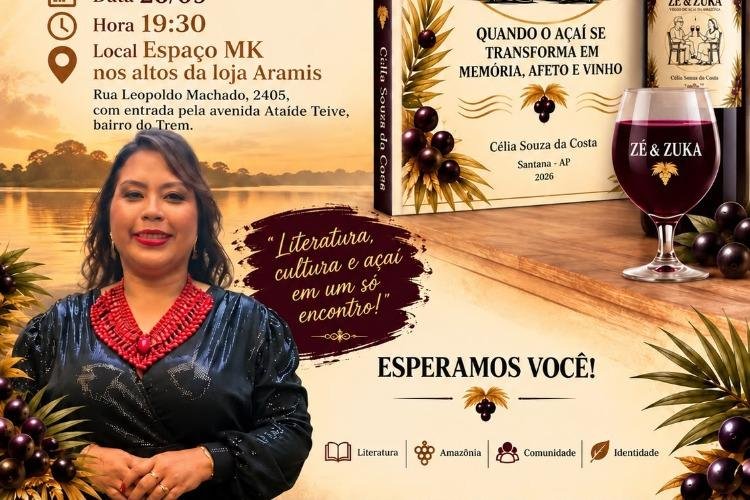Pesquisadora lança o livro  “Zé & Zuka:  quando o açaí se transforma em memória, afeto e vinho"