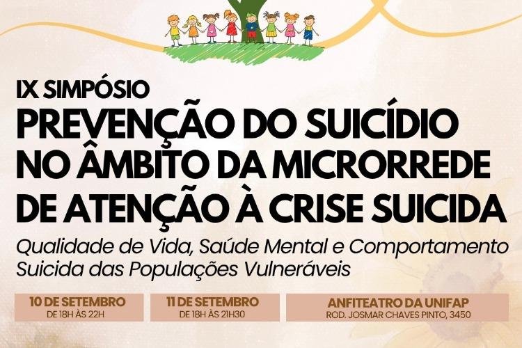 UNIFAP: Abertas inscrições para o IX Simpósio sobre Prevenção ao Suicídio