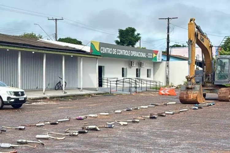 Ctmac destrói escapamentos irregulares e intensifica combate à poluição sonora em Macapá