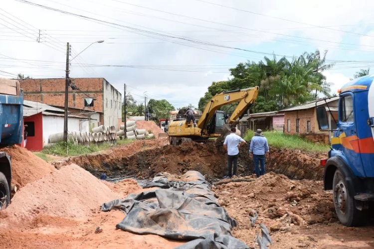 Santana em Obras: drenagem avança na Avenida das Nações mesmo com período chuvoso