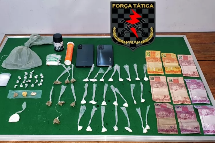 Batalhão de Força Tática prende casal por tráfico de drogas em Macapá