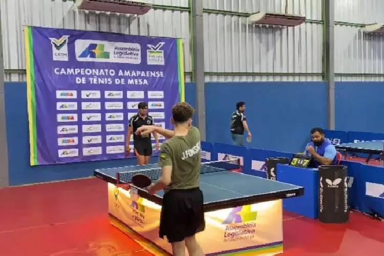 Atletas participam da 3ª etapa do Campeonato Amapaense de Tênis de Mesa