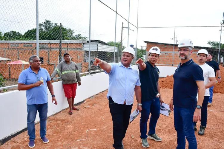 Governador Clécio acompanha de perto obra estratégica de esporte e lazer na Zona Oeste de Macapá