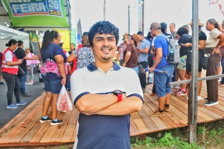 'Tem gostinho de infância', afirma usuário do Caps Gentileza ao reviver memórias durante atividade de inclusão social na Expofeira 2026