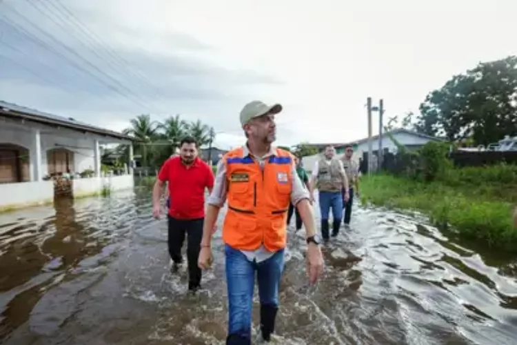 Governador Clécio acompanha áreas atingidas pela cheia do Araguari e garante apoio às famílias: 