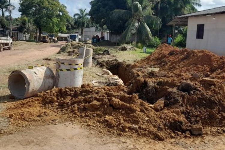 Prefeitura Inicia Obras De Drenagem Na Rua Dos Imigrantes No Bairro