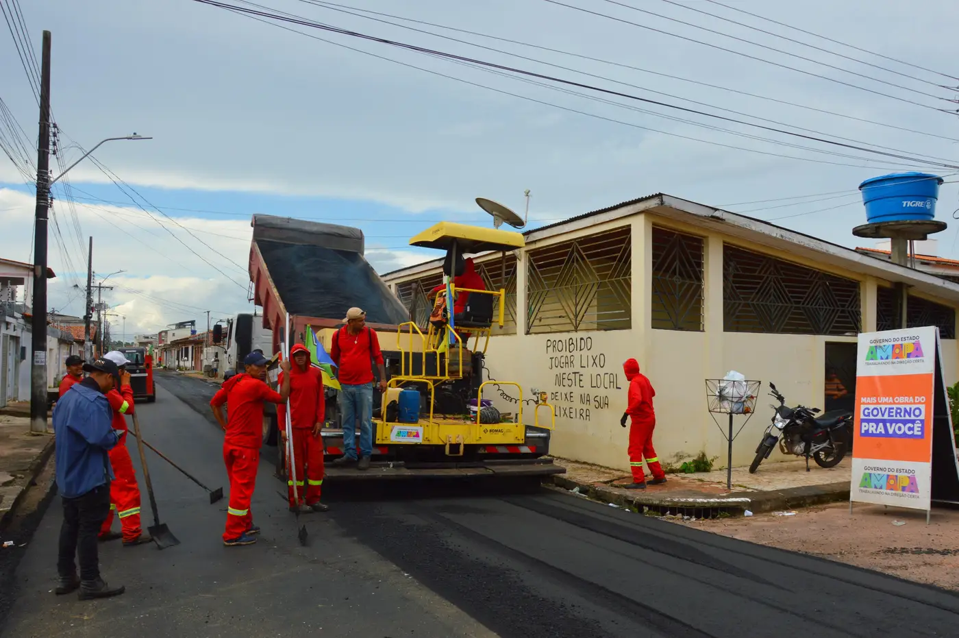 ​Governo do Amapá inicia nova frente de pavimentação no bairro Perpétuo Socorro, em Macapá