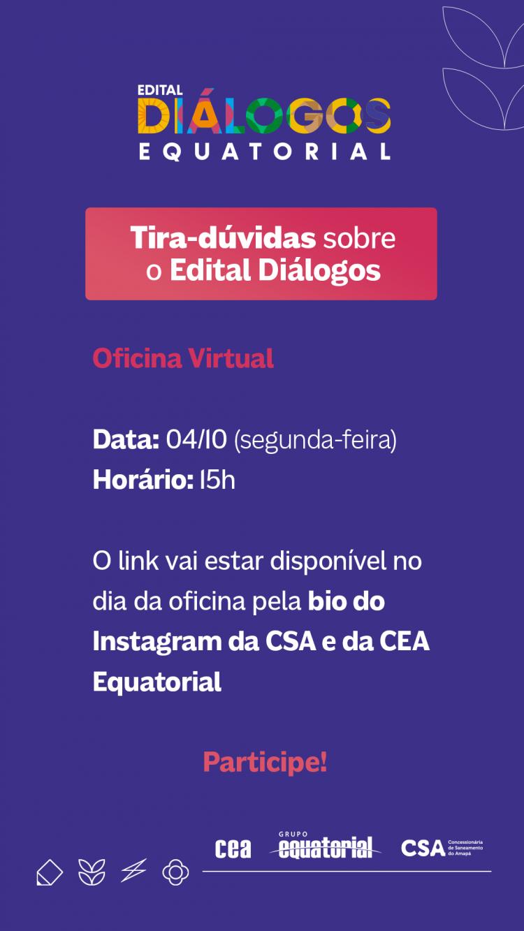 Equatorial Amapá promove Oficina Tira-Dúvidas sobre Edital Diálogos