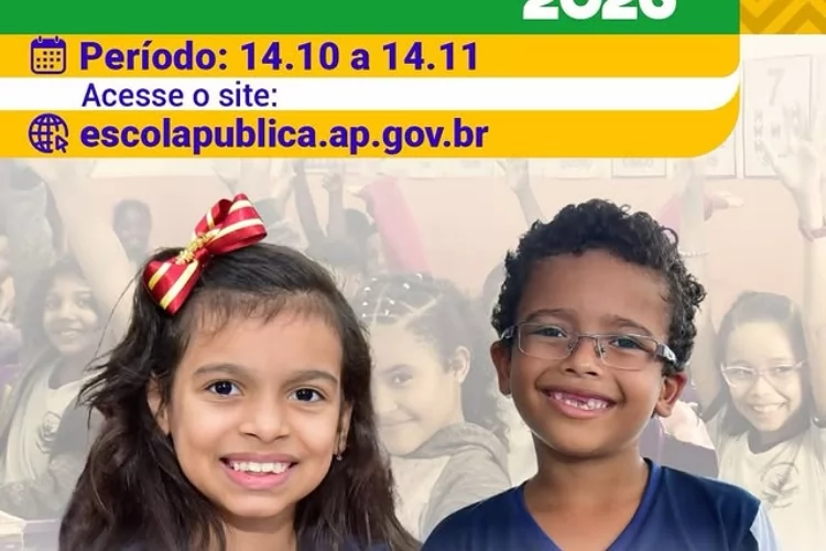 Chamada Escolar 2026 já começou!    