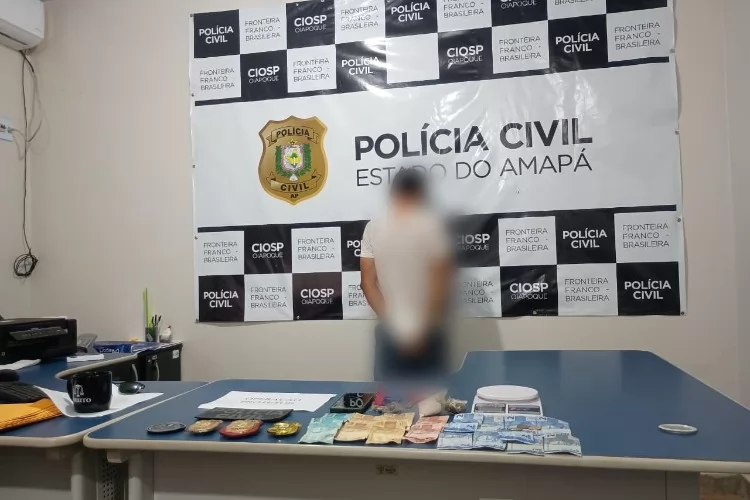 Em Oiapoque, Polícia Civil prende homem em flagrante por tráfico de drogas