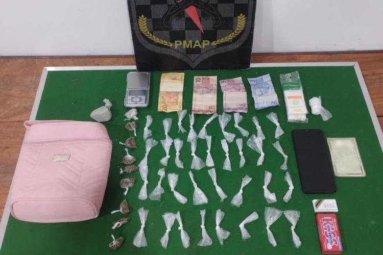 Batalhão de Força Tática prende casal por tráfico e associação para o tráfico de drogas no bairro Ipê