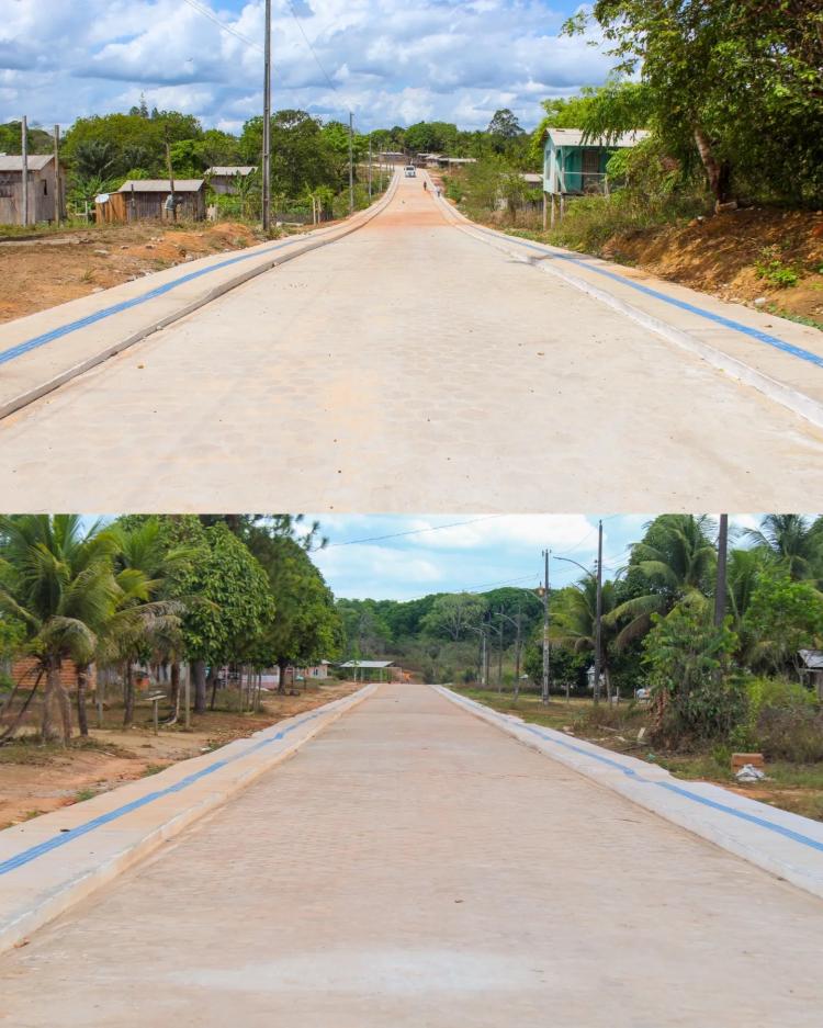 Prefeitura de Amapá visita pavimentação na Vila do Piquiá