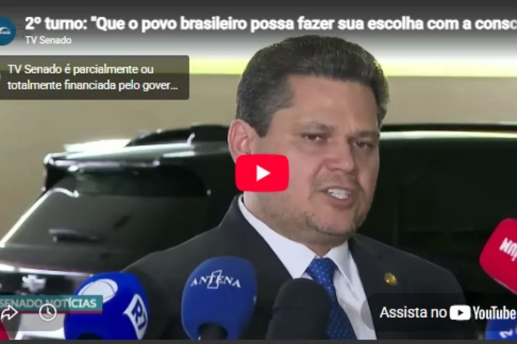 2º turno: “Que o povo faça sua escolha livremente”, diz Davi 