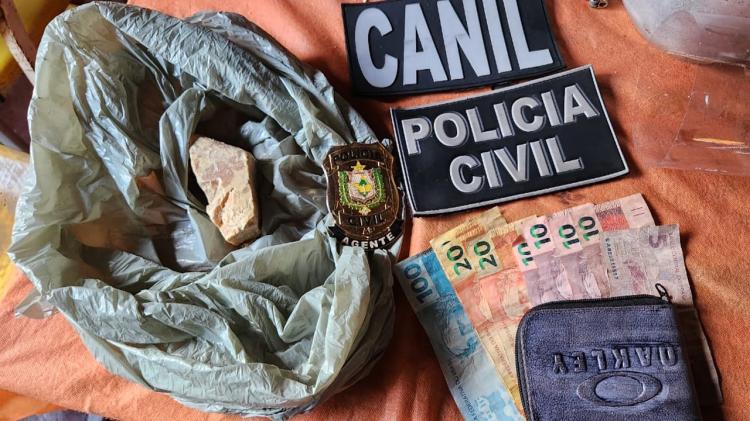 Polícia Civil prende cinco em Calçoene, apreende arma, drogas, dinheiro e celulares