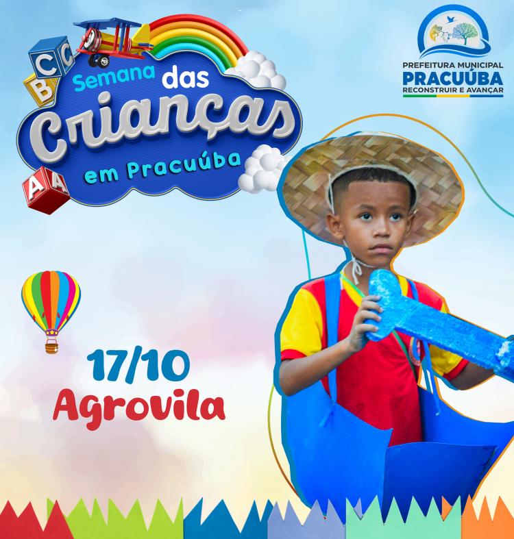 Semana especial para as crianças em Pracuúba: Diversão e alegria garantidas!