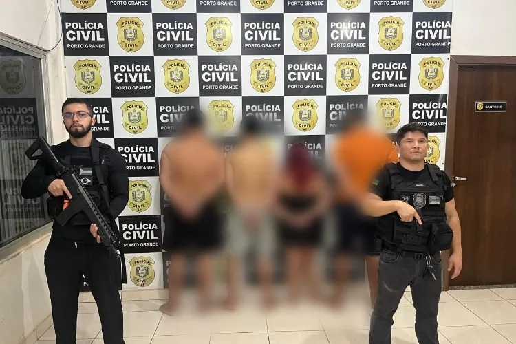 Em Porto Grande, PC prende quatro integrantes de organização criminosa em flagrante por tráfico de drogas
