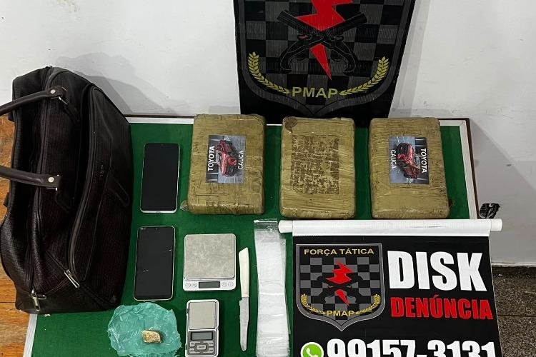 Força Tática prende casal por tráfico de drogas em Macapá