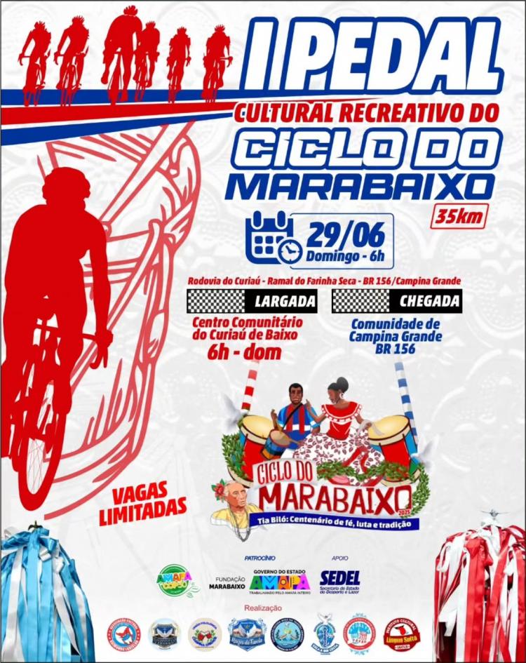 I Pedal Cultural Recreativo integra programação do Ciclo do Marabaixo