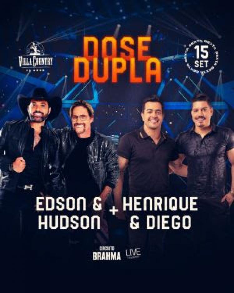 Edson e Hudson e Henrique e Diego em 