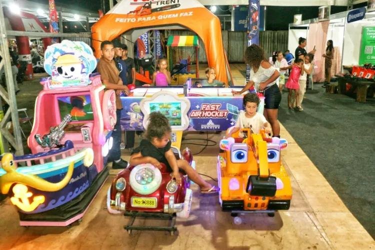ExpoAgro ganha espaço gratuito para crianças com brinquedos, jogos e diversão em Tartarugalzinho