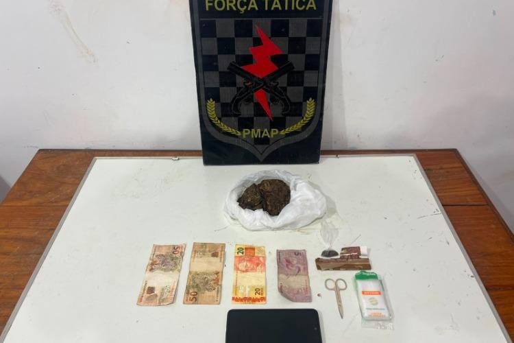 Batalhão de Força Tática prende homem por tráfico de drogas no Conjunto Habitacional Miracema