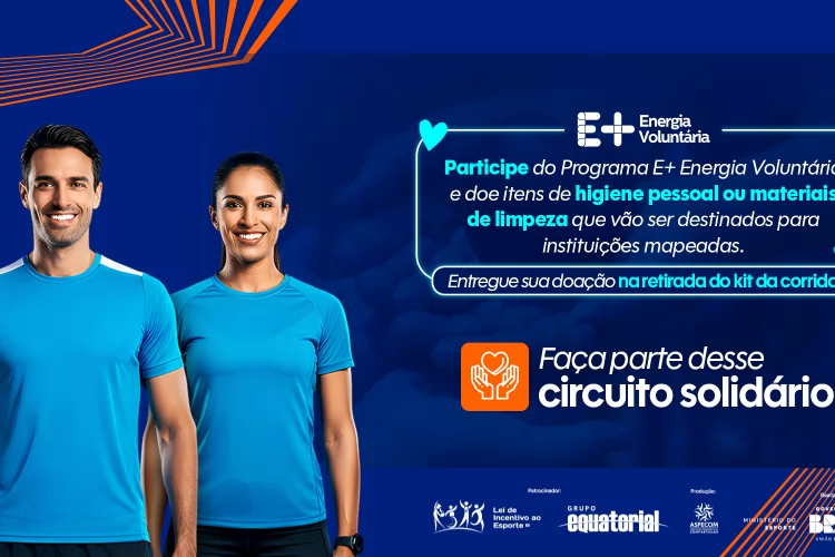 E+ Energia Voluntária leva solidariedade à I Corrida Equatorial