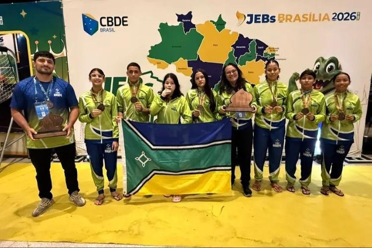 Na piscina, na pista e no tatame, Time Amapá conquista mais três medalhas nos JEBs, em Brasília