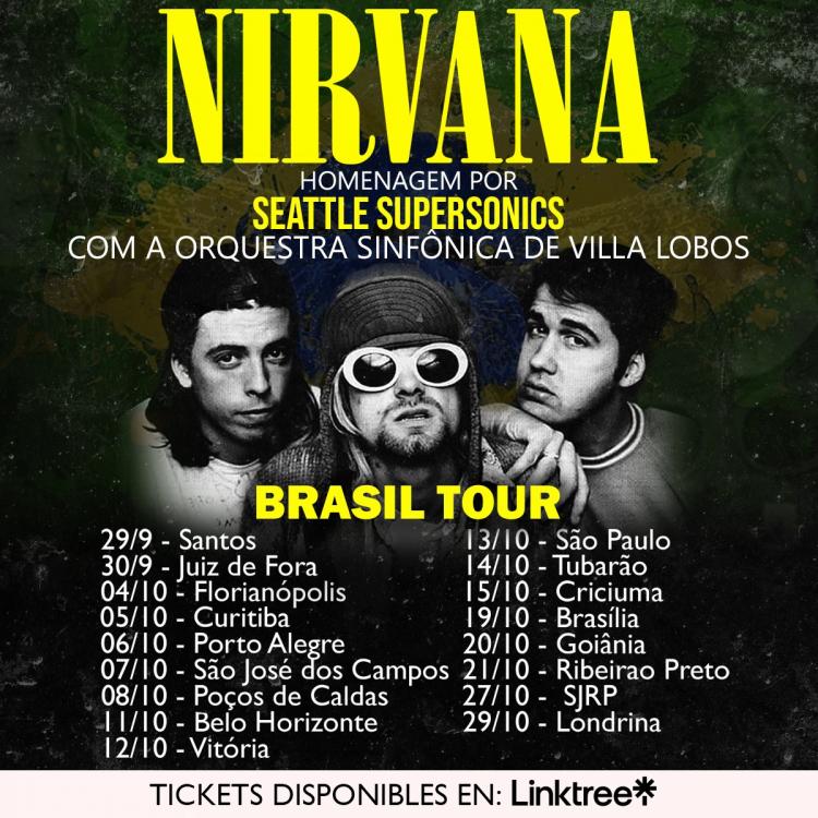 Seattle Supersonics: maior tributo ao Nirvana do mundo inicia tour pelo Brasil este mês