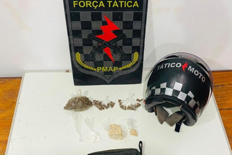 Força Tática prende foragido por homicídio e detém suspeito com drogas em duas ocorrências em Macapá